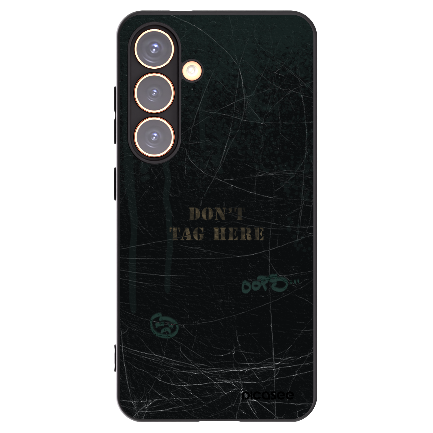 Picasee silikonowe czarne etui na Samsung Galaxy S24 S921B 5G - DON´T TAG