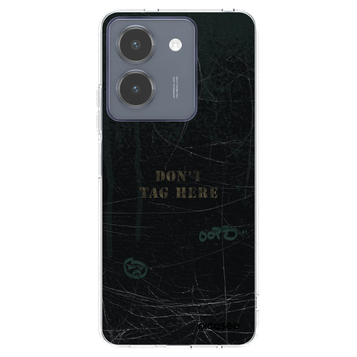 Picasee silikonowe przeźroczyste etui na Vivo Y36 4G - DON´T TAG