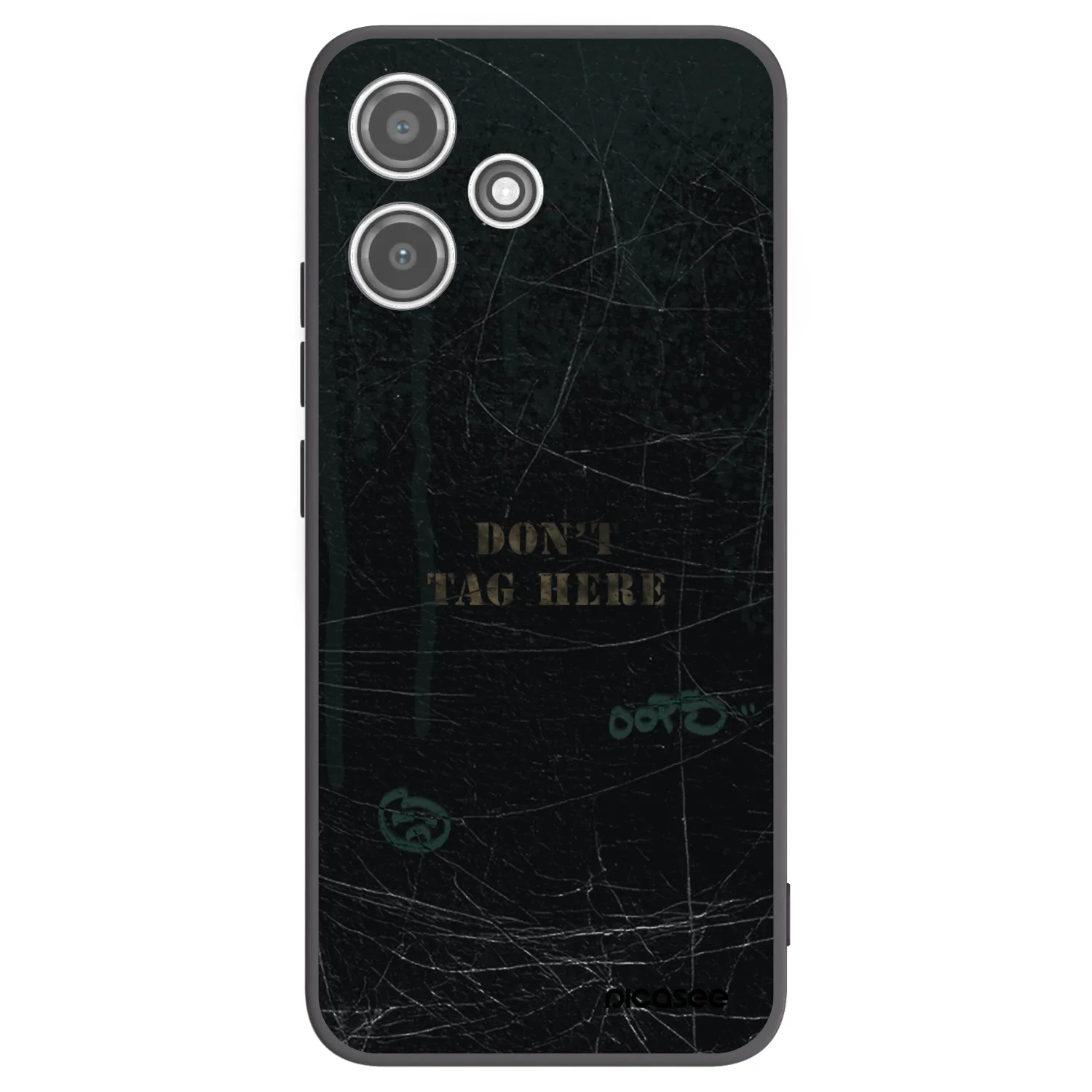 Picasee silikonowe czarne etui na Xiaomi Redmi 12 5G - DON´T TAG
