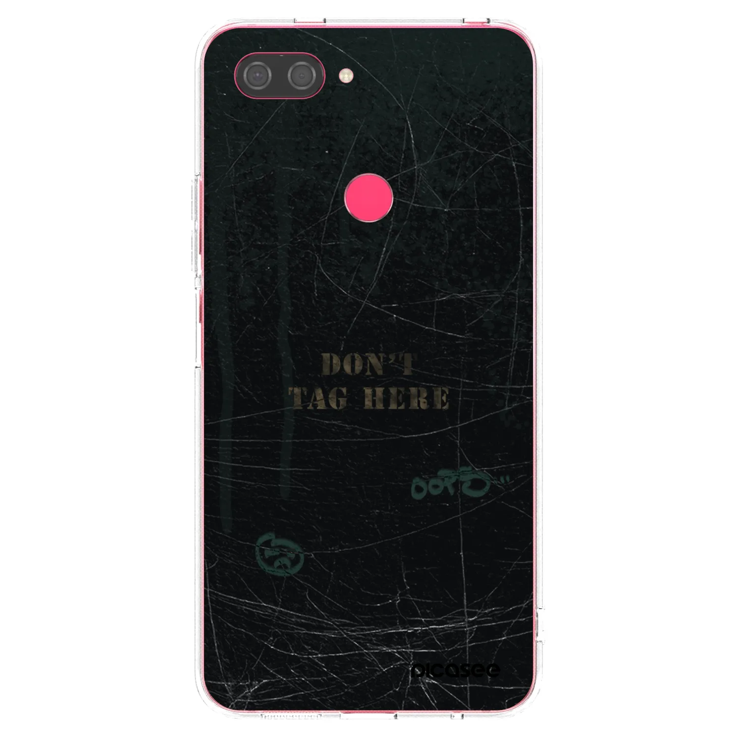 Picasee silikonowe przeźroczyste etui na Xiaomi Mi 8 Lite - DON´T TAG