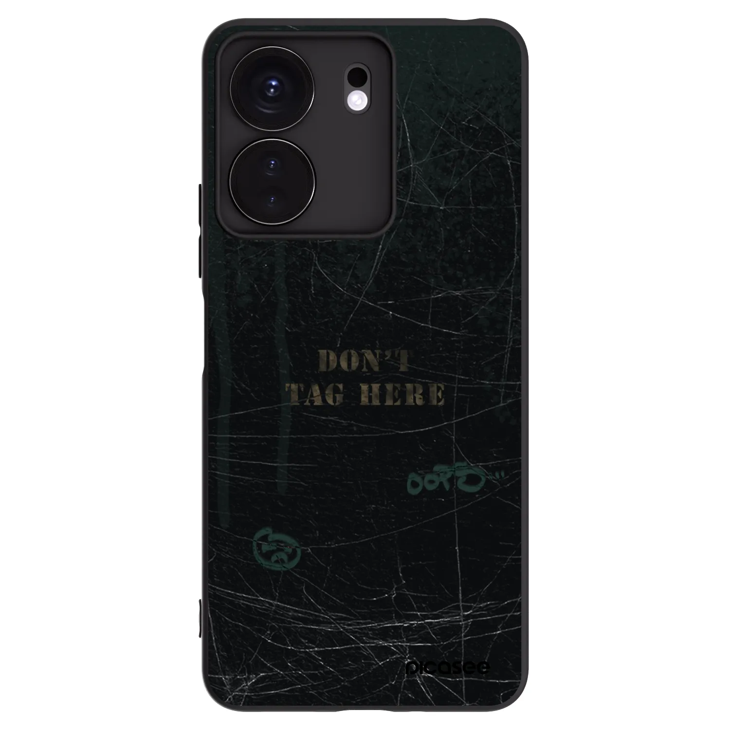 Picasee silikonowe czarne etui na Xiaomi Redmi 13C 4G - DON´T TAG