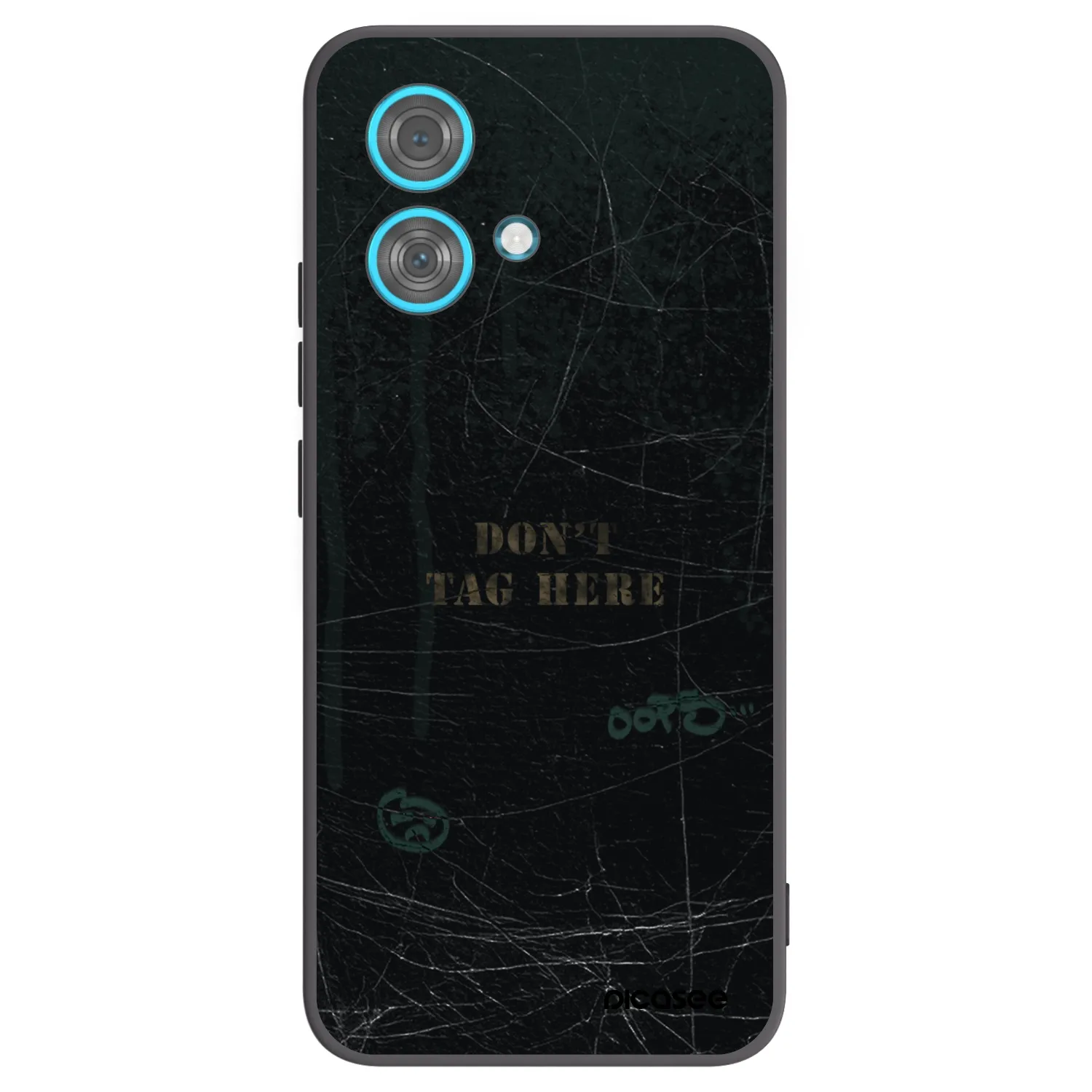 Picasee silikonowe czarne etui na Motorola Edge 40 Neo - DON´T TAG