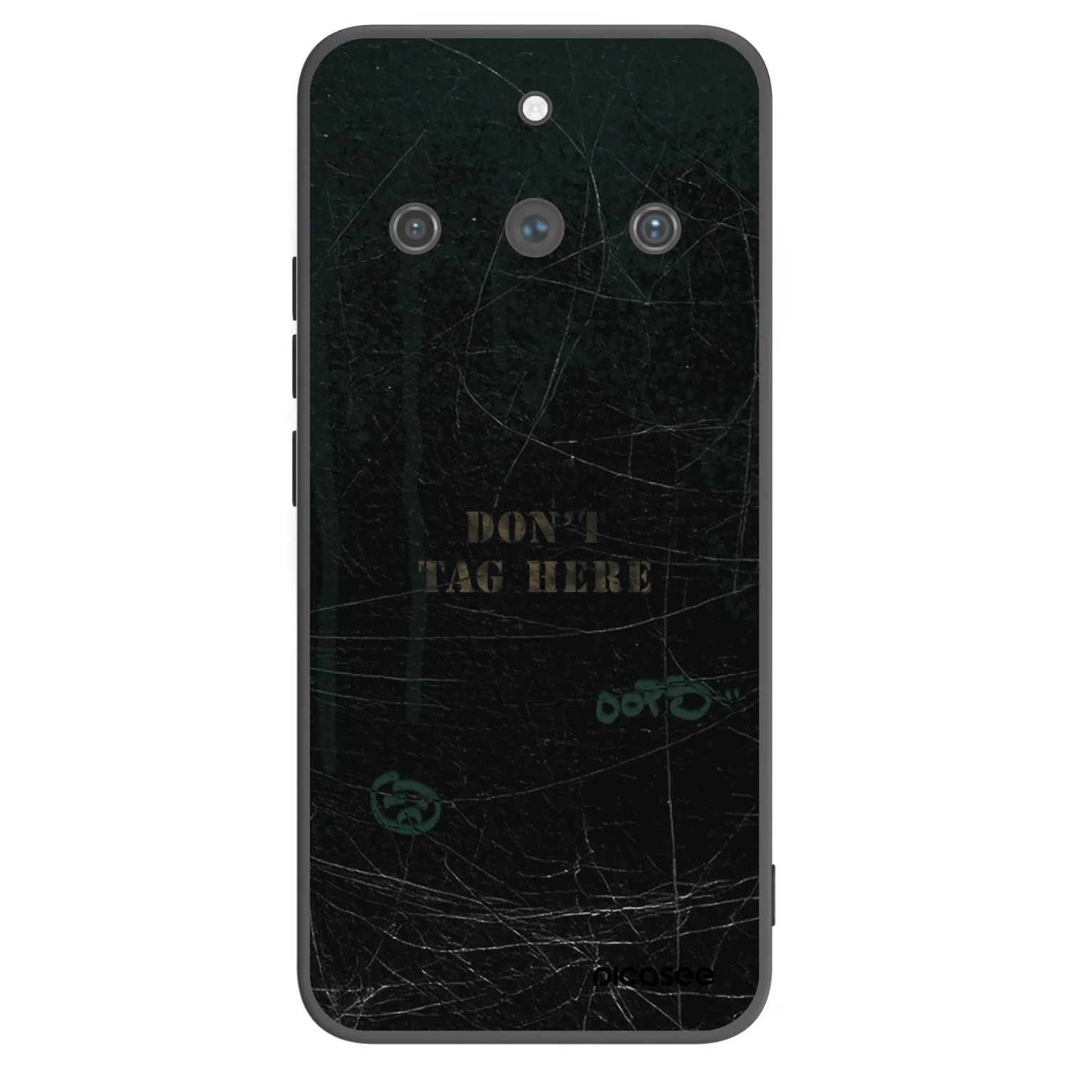 Picasee silikonowe czarne etui na Realme 11 Pro+ - DON´T TAG