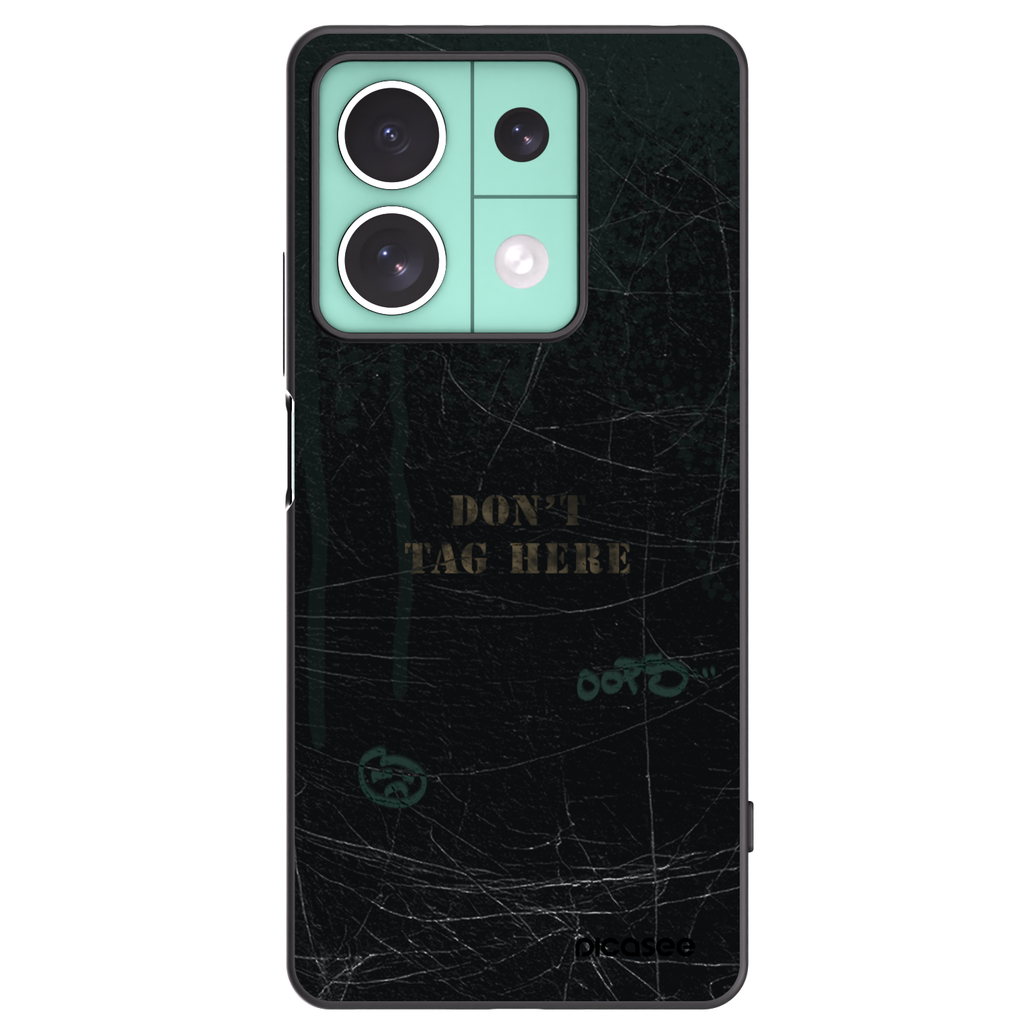 Picasee silikonowe czarne etui na Xiaomi Redmi Note 13 5G - DON´T TAG