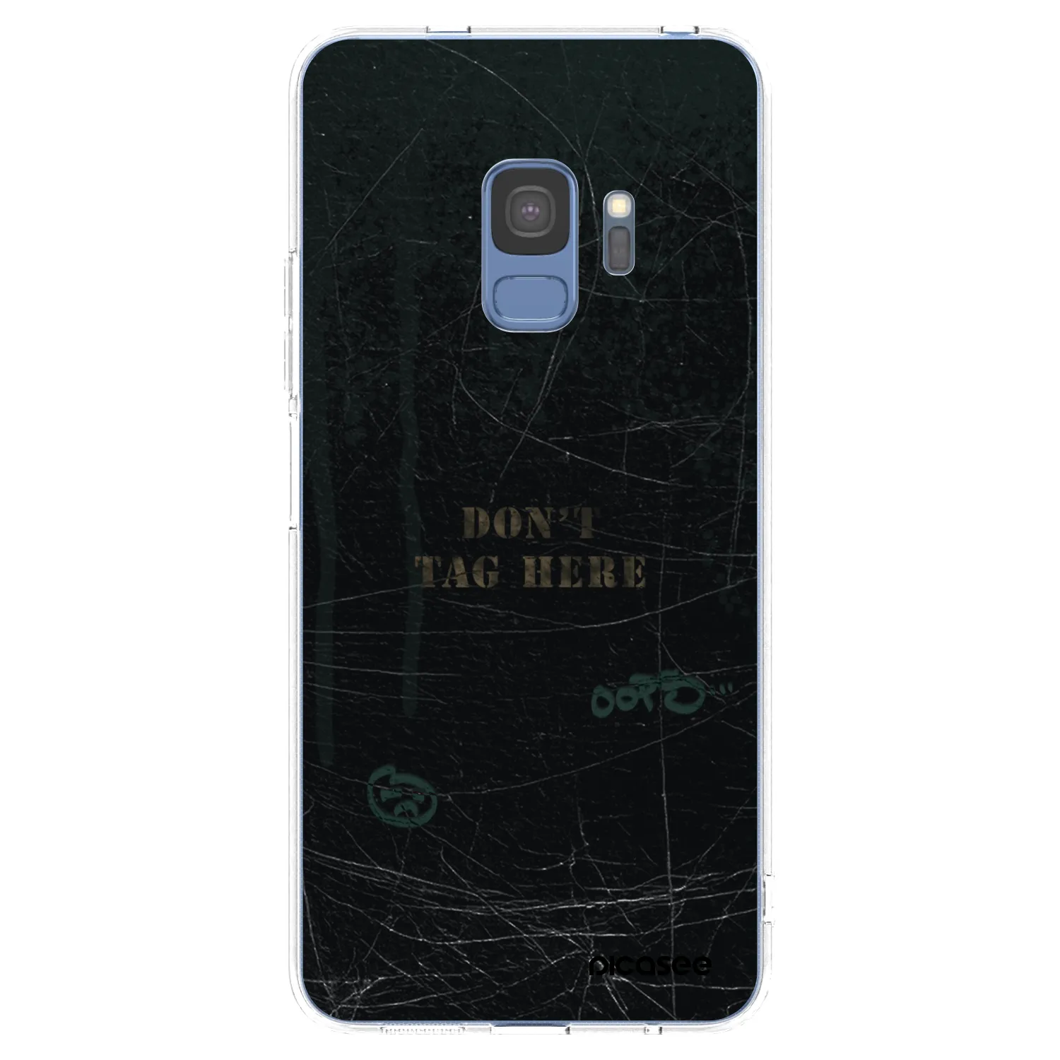 Picasee silikonowe przeźroczyste etui na Samsung Galaxy S9 G960F - DON´T TAG