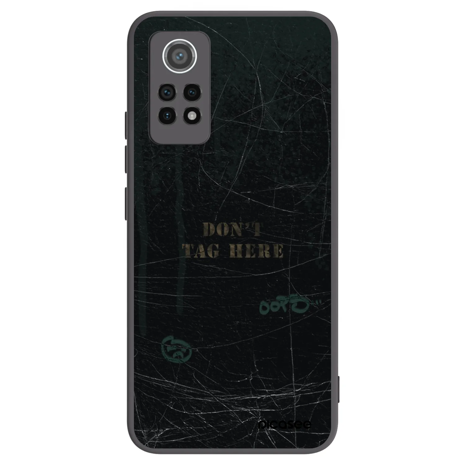 Picasee silikonowe czarne etui na Xiaomi Redmi Note 12 Pro 4G - DON´T TAG