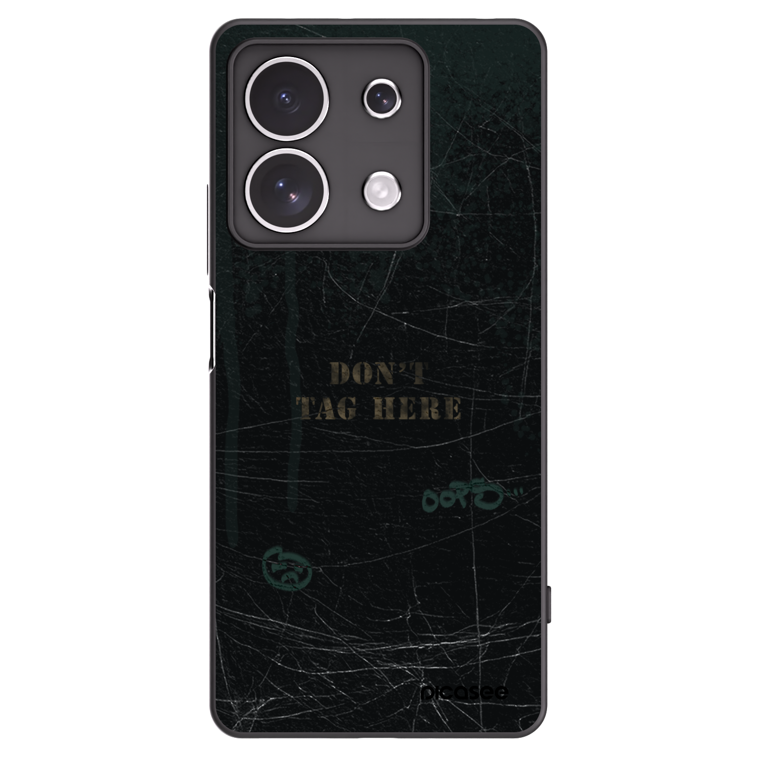 Picasee silikonowe czarne etui na Xiaomi Redmi Note 13 4G - DON´T TAG