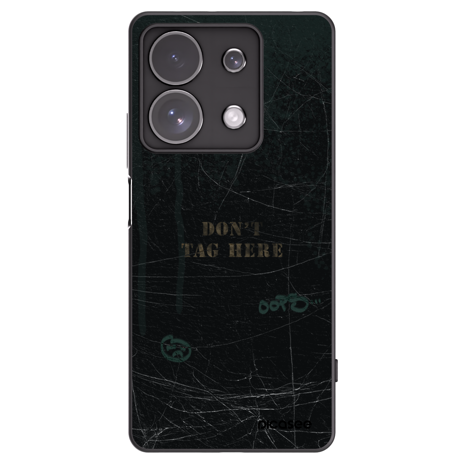 Picasee silikonowe czarne etui na Xiaomi Redmi Note 13 Pro 4G - DON´T TAG