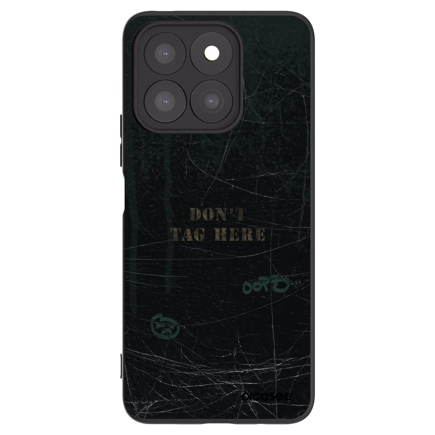 Picasee silikonowe czarne etui na Honor X8b - DON´T TAG
