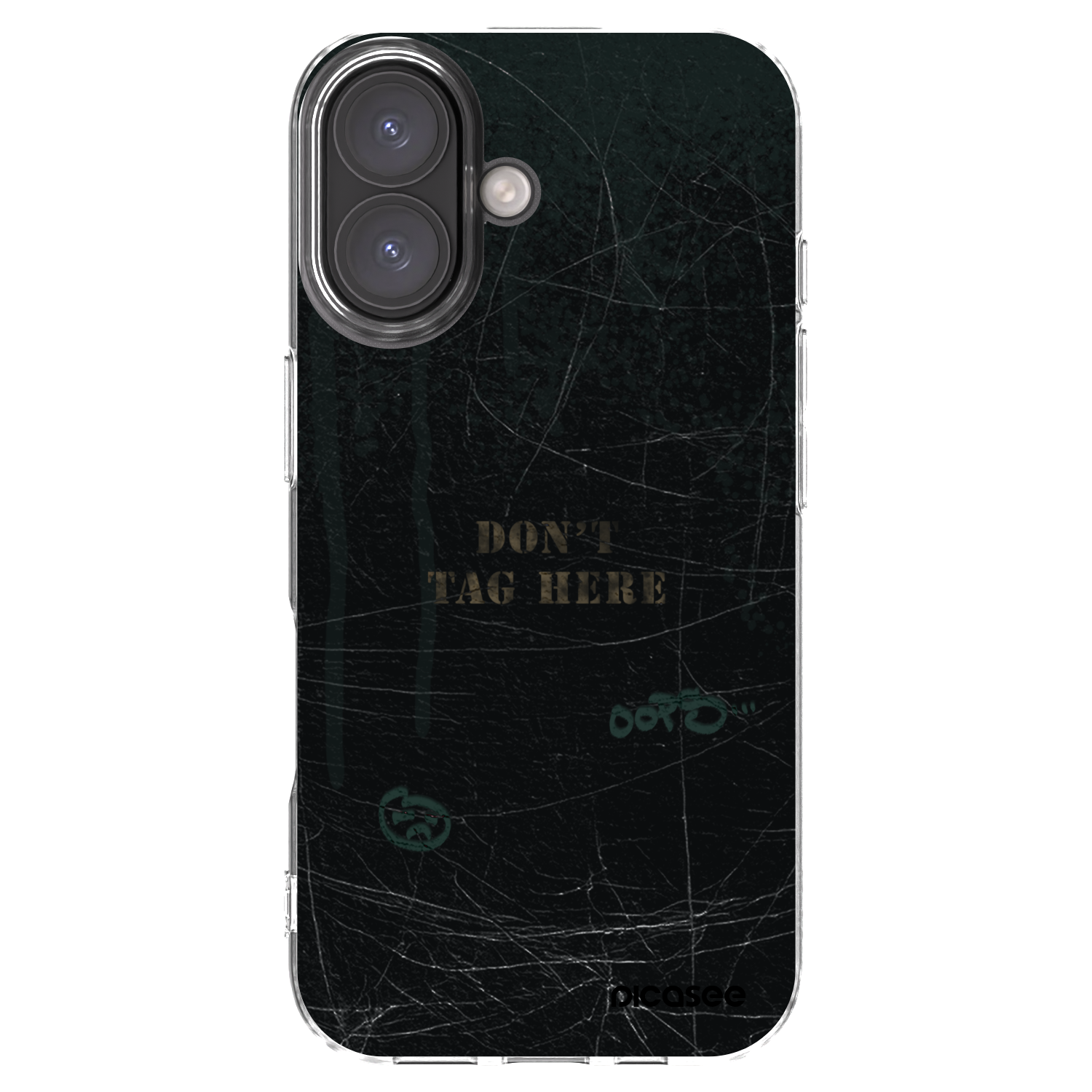 Picasee silikonowe przeźroczyste etui na Apple iPhone 16 - DON´T TAG