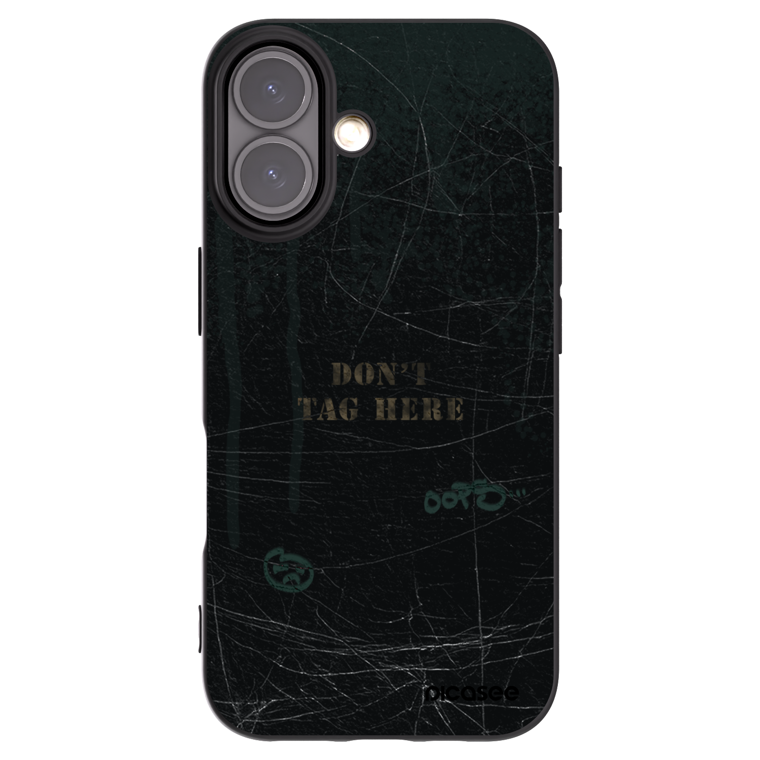 Picasee silikonowe czarne etui na Apple iPhone 16 - DON´T TAG