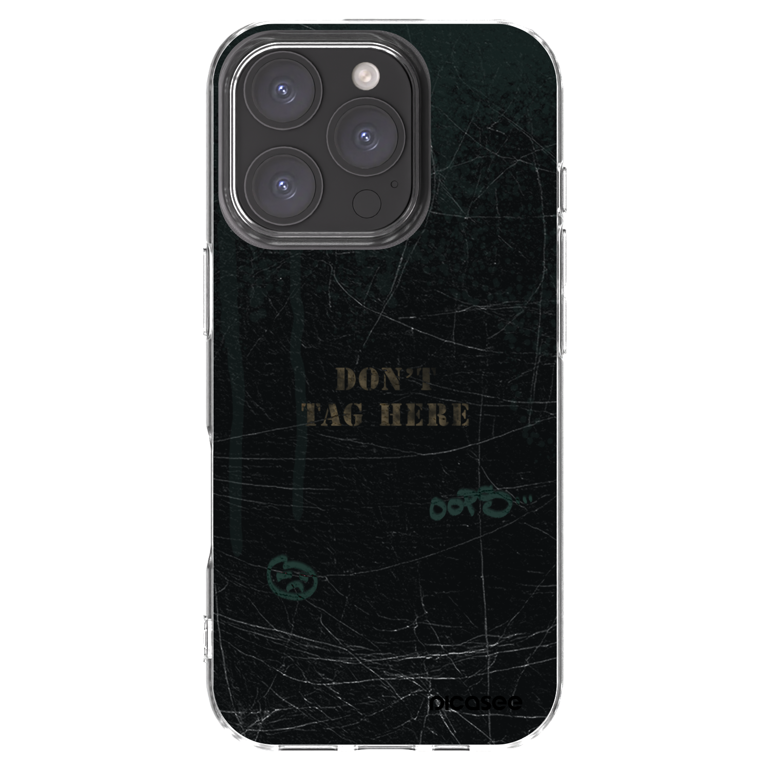 Picasee silikonowe przeźroczyste etui na Apple iPhone 16 Pro - DON´T TAG