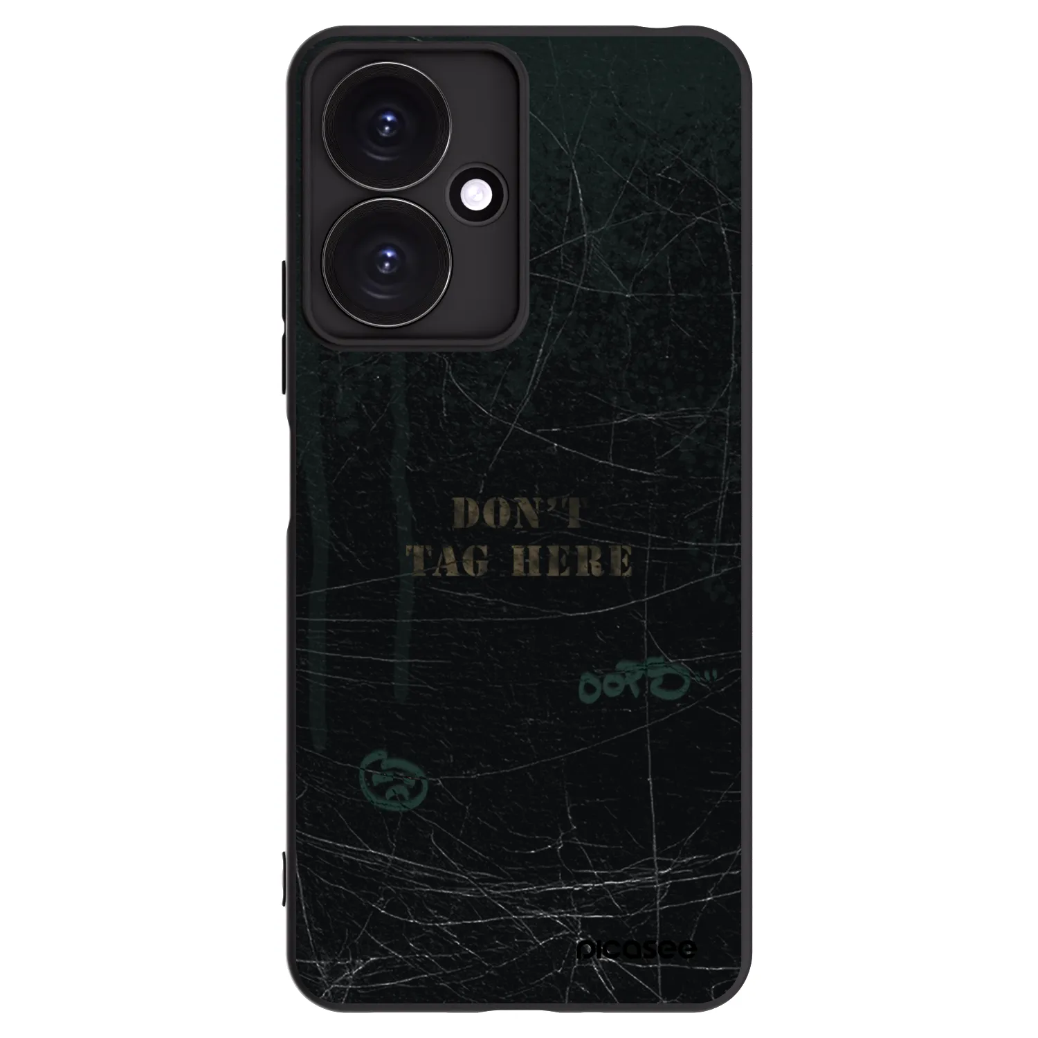 Picasee silikonowe czarne etui na Xiaomi Redmi 13C 5G - DON´T TAG