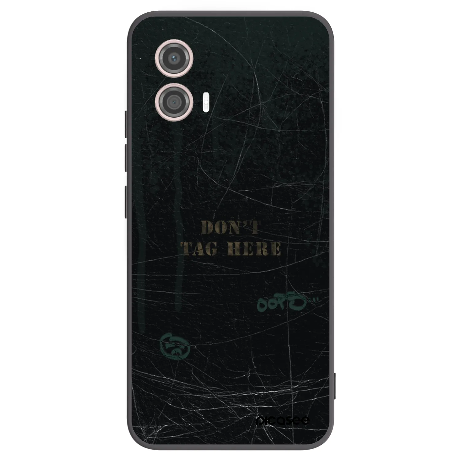 Picasee silikonowe czarne etui na Motorola Moto G53 5G - DON´T TAG