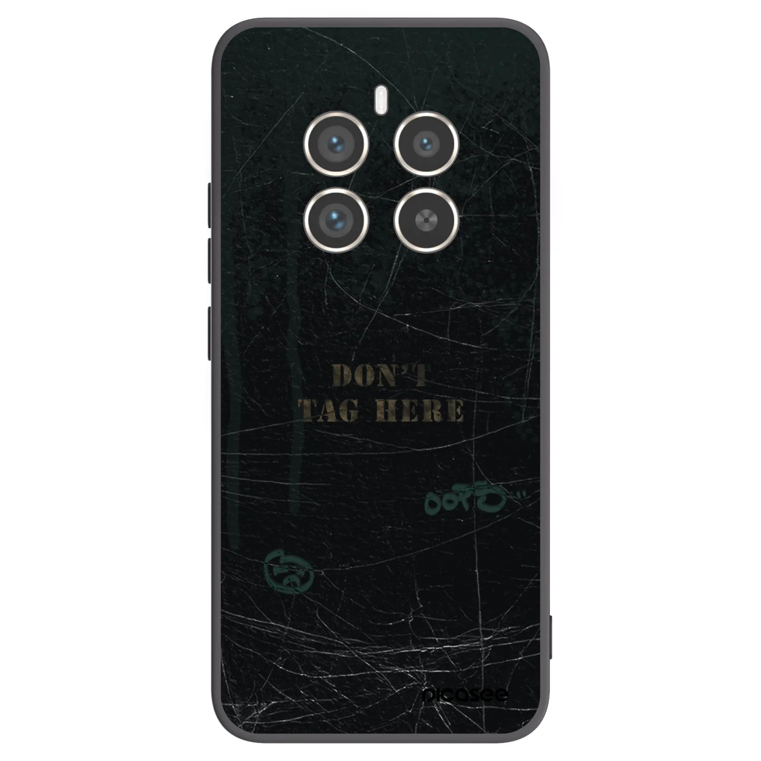 Picasee silikonowe czarne etui na Realme 12 Pro 5G - DON´T TAG
