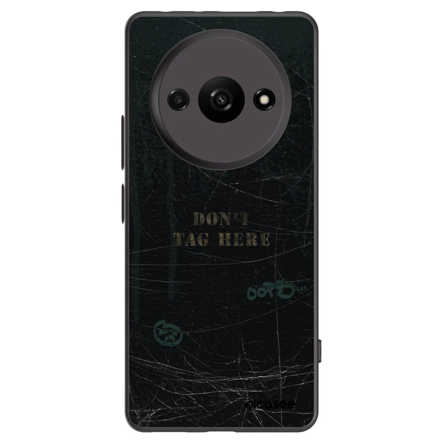 Picasee silikonowe czarne etui na Xiaomi Redmi A3 - DON´T TAG