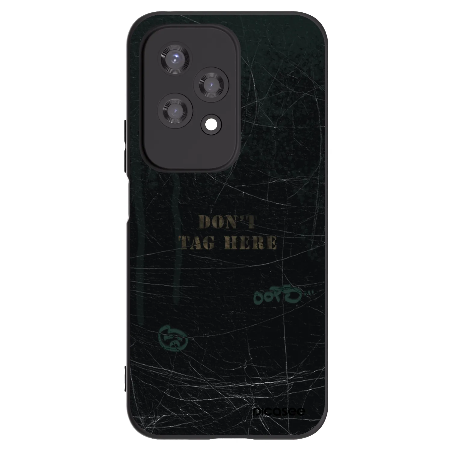 Picasee silikonowe czarne etui na Honor 200 Lite - DON´T TAG