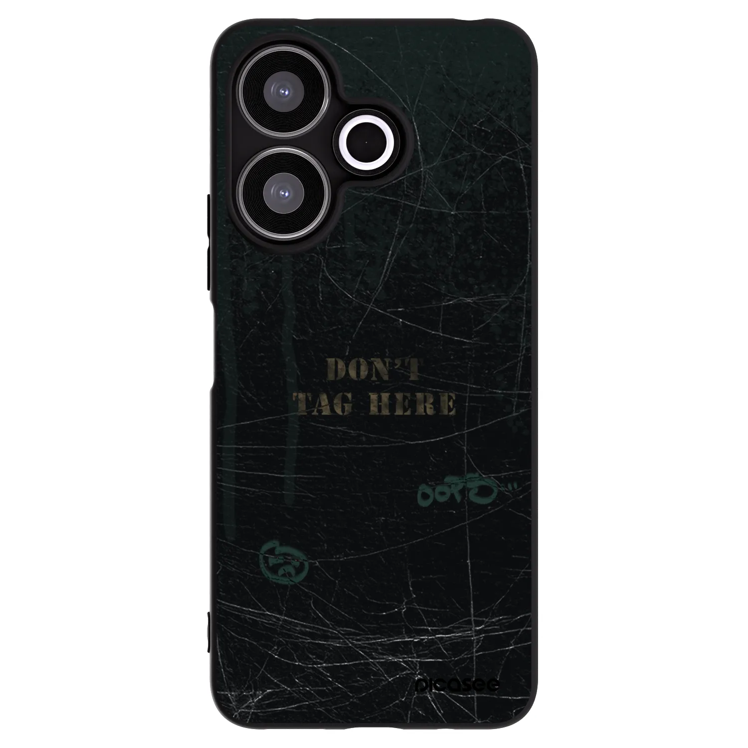 Picasee silikonowe czarne etui na Xiaomi Redmi 13 4G - DON´T TAG