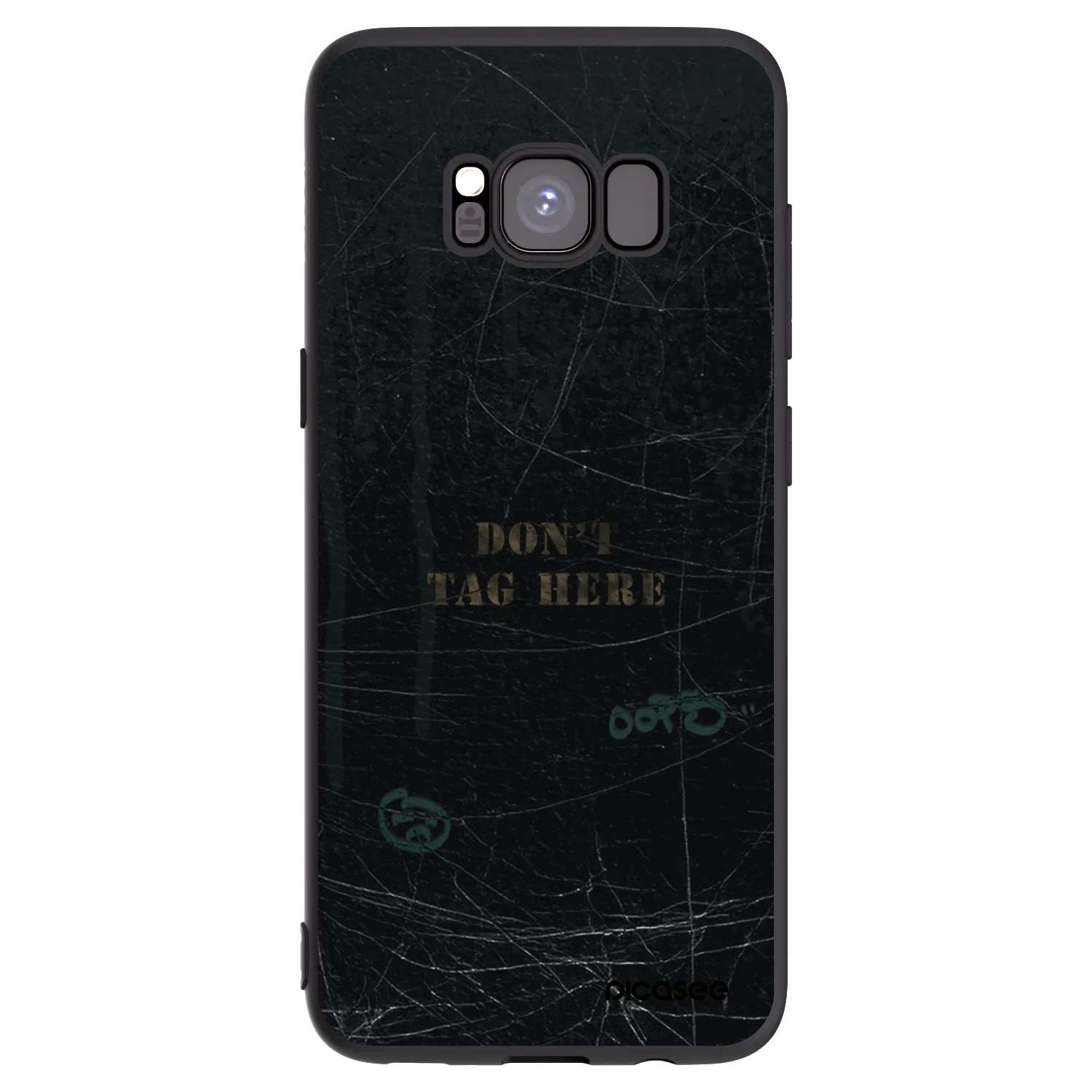 Picasee silikonowe czarne etui na Samsung Galaxy S8 G950F - DON´T TAG