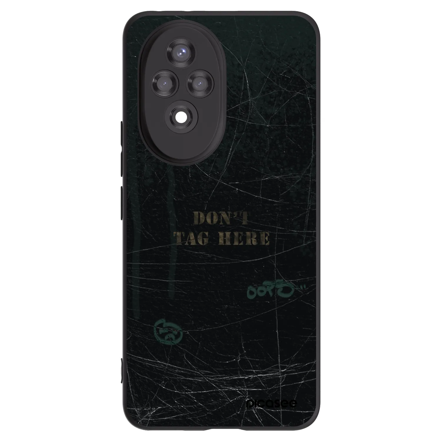 Picasee silikonowe czarne etui na Honor 200 5G - DON´T TAG