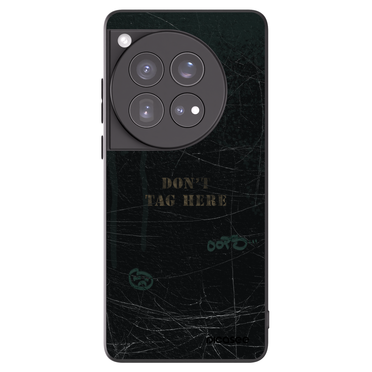 Picasee silikonowe czarne etui na OnePlus 12 5G - DON´T TAG
