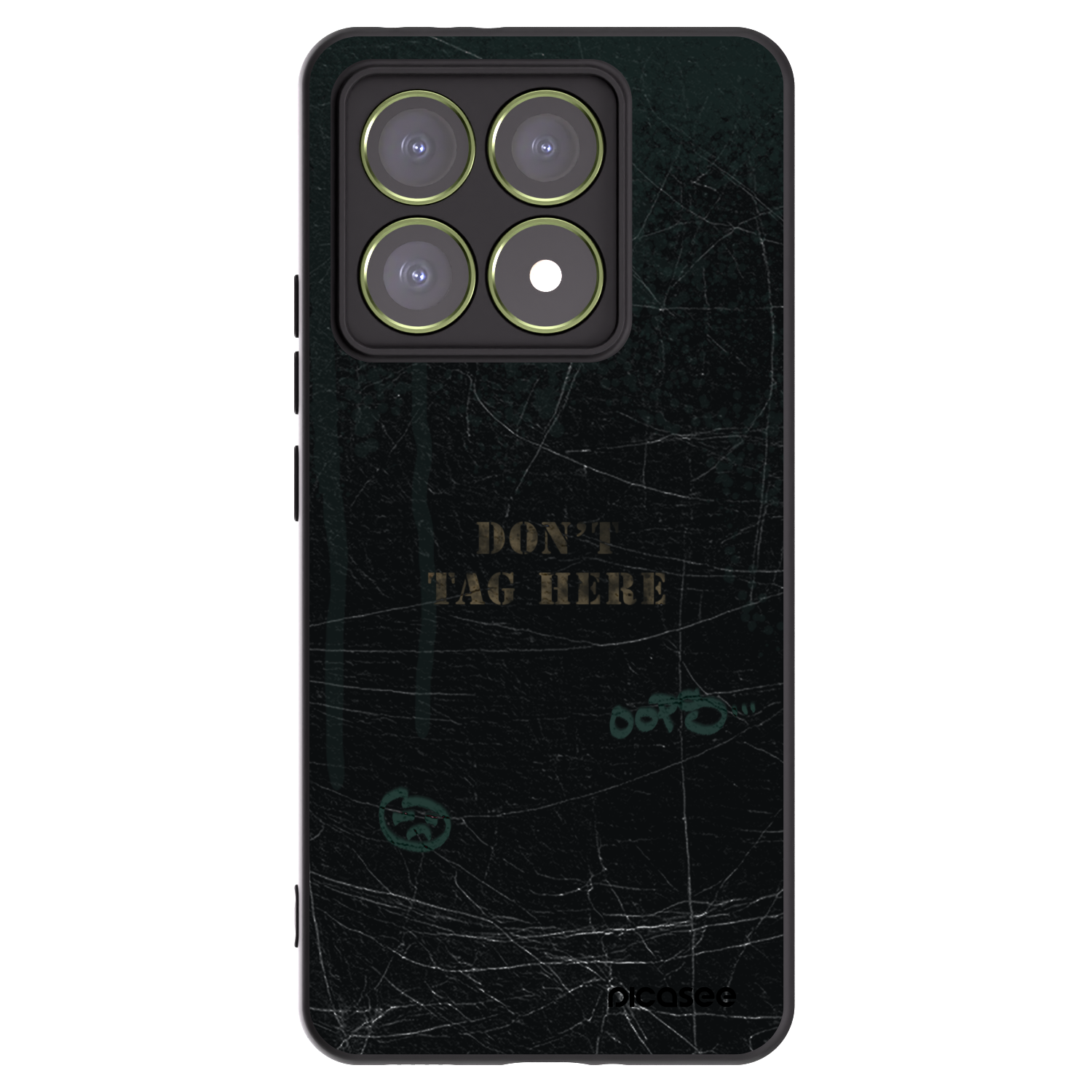 Picasee silikonowe czarne etui na Xiaomi 14T - DON´T TAG