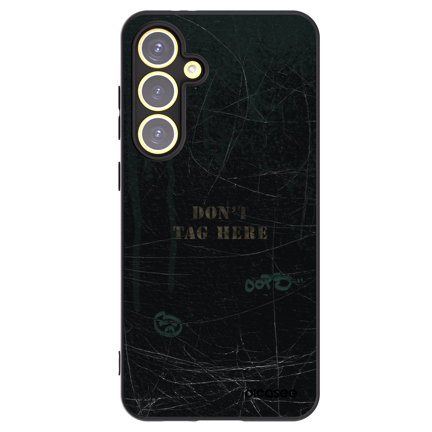 Picasee silikonowe czarne etui na Samsung Galaxy S24 FE S721B - DON´T TAG