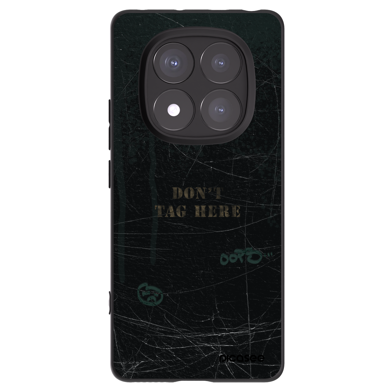 Picasee silikonowe czarne etui na Xiaomi Redmi Note 14 Pro+ 5G - DON´T TAG