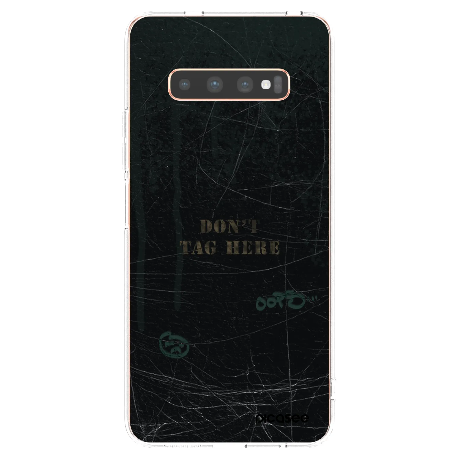 Picasee silikonowe przeźroczyste etui na Samsung Galaxy S10 Plus G975 - DON´T TAG