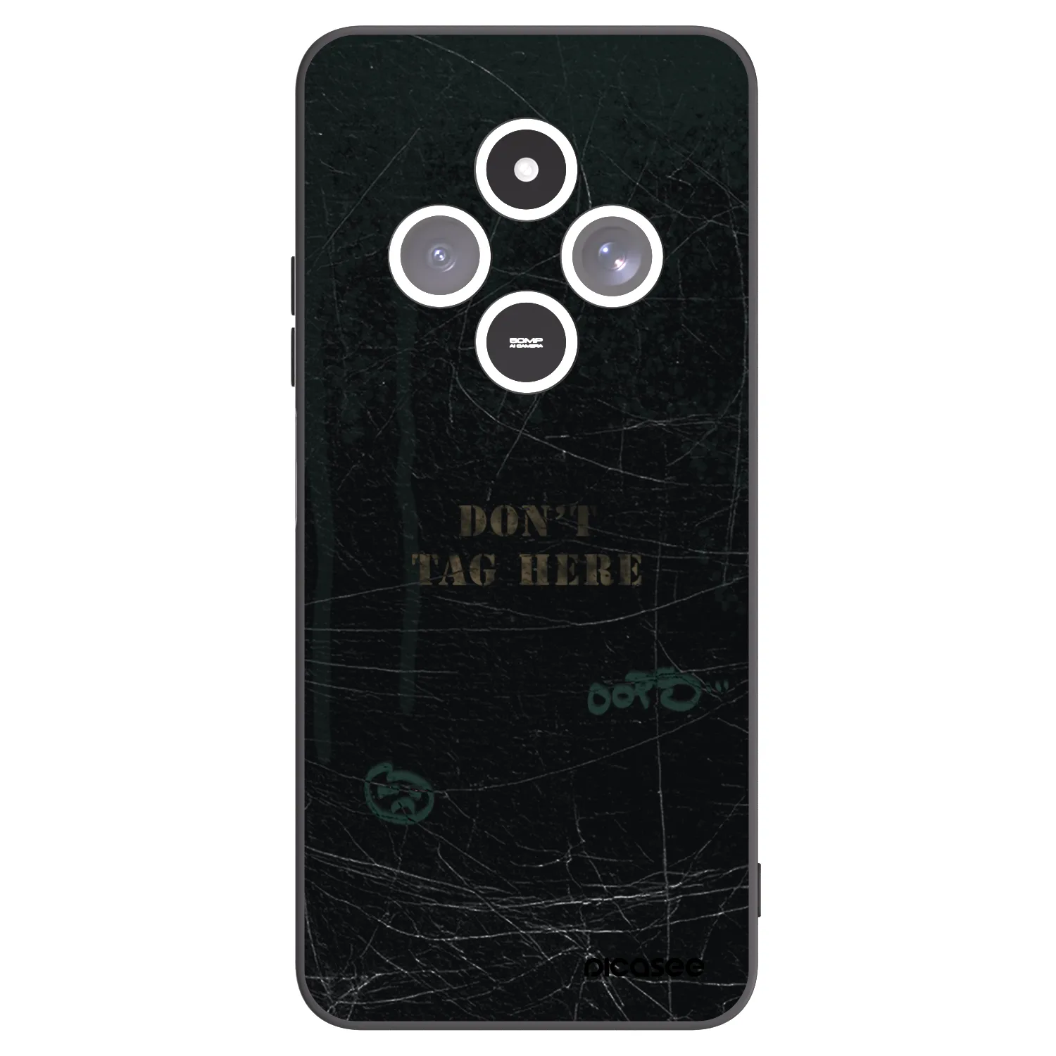 Picasee silikonowe czarne etui na Xiaomi Redmi 14C - DON´T TAG
