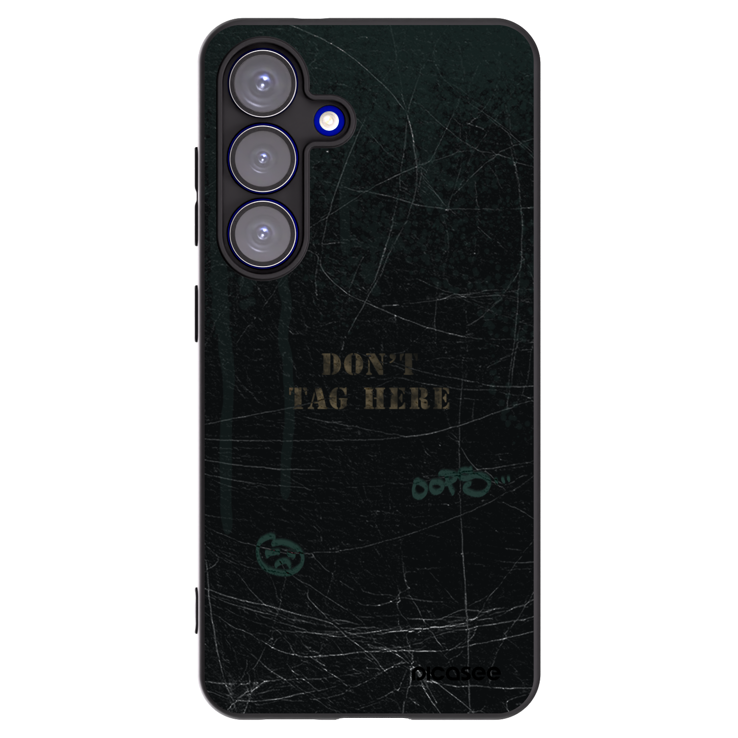 Picasee silikonowe czarne etui na Samsung Galaxy S25 5G - DON´T TAG