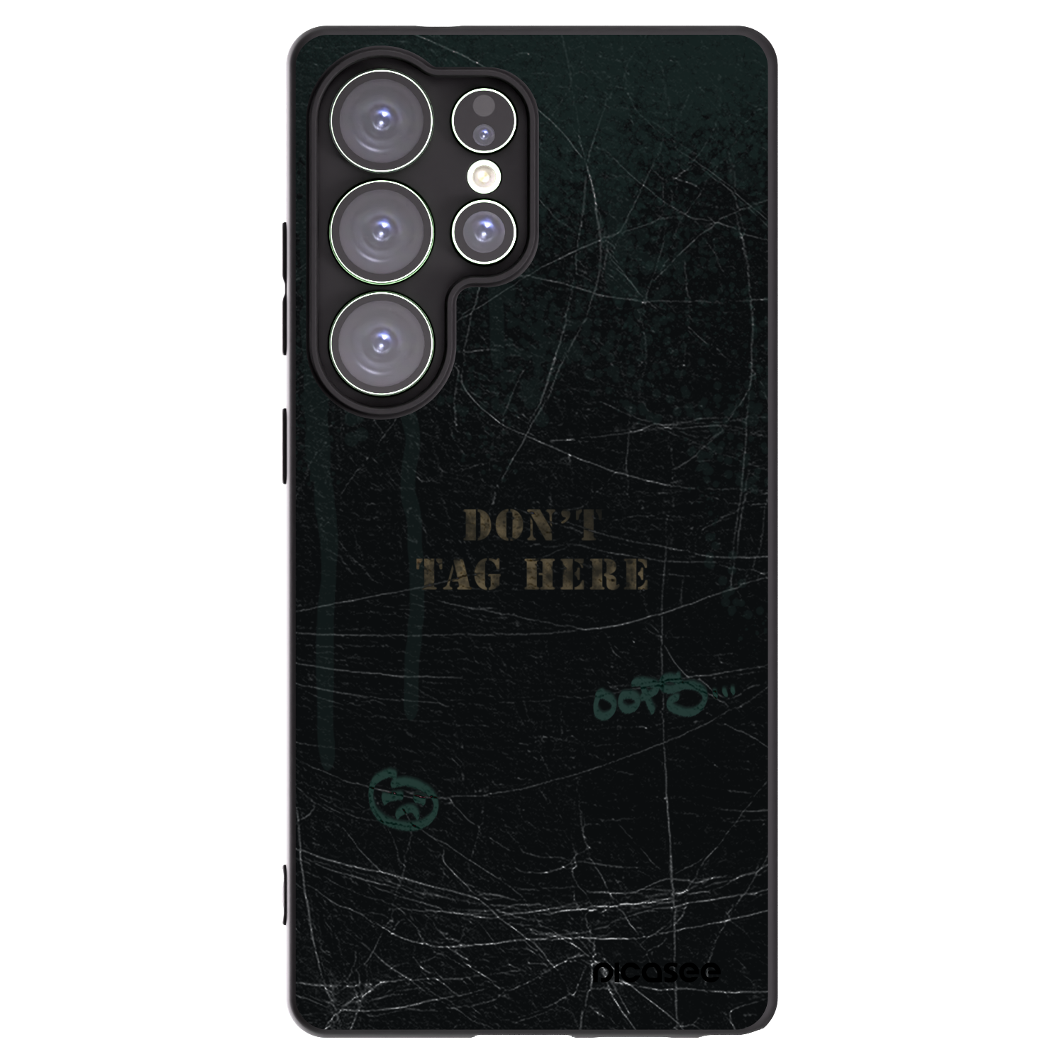 Picasee silikonowe czarne etui na Samsung Galaxy S25 Ultra 5G - DON´T TAG