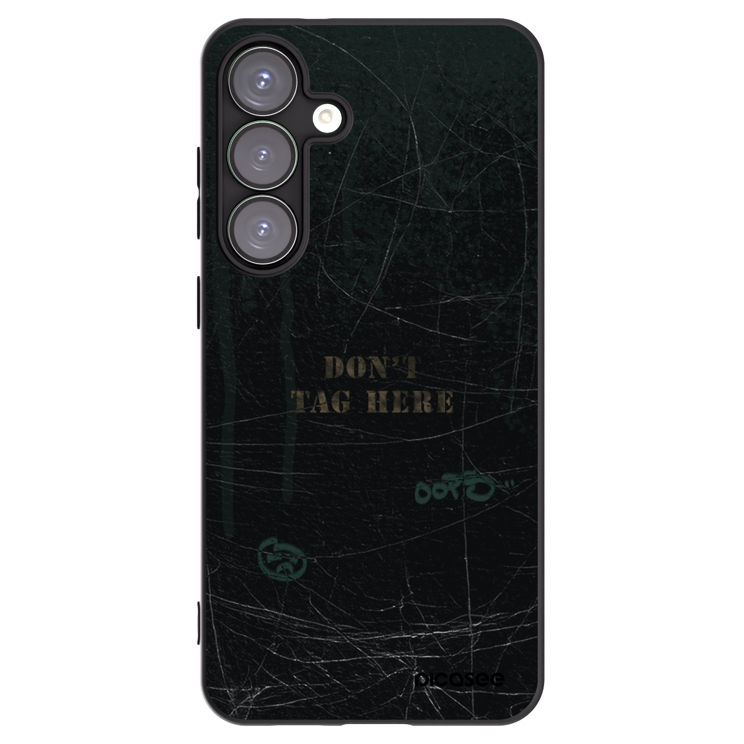 Picasee silikonowe czarne etui na Samsung Galaxy S25+ 5G - DON´T TAG