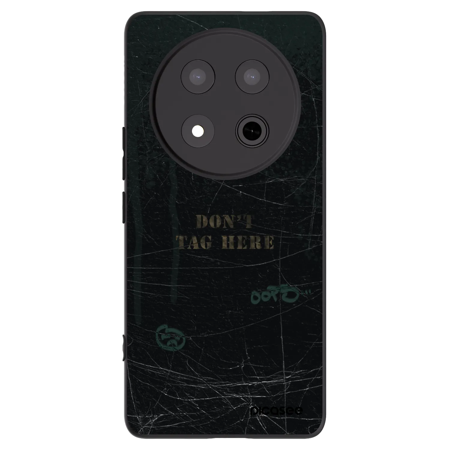 Picasee silikonowe czarne etui na Honor Magic7 Lite 5G - DON´T TAG