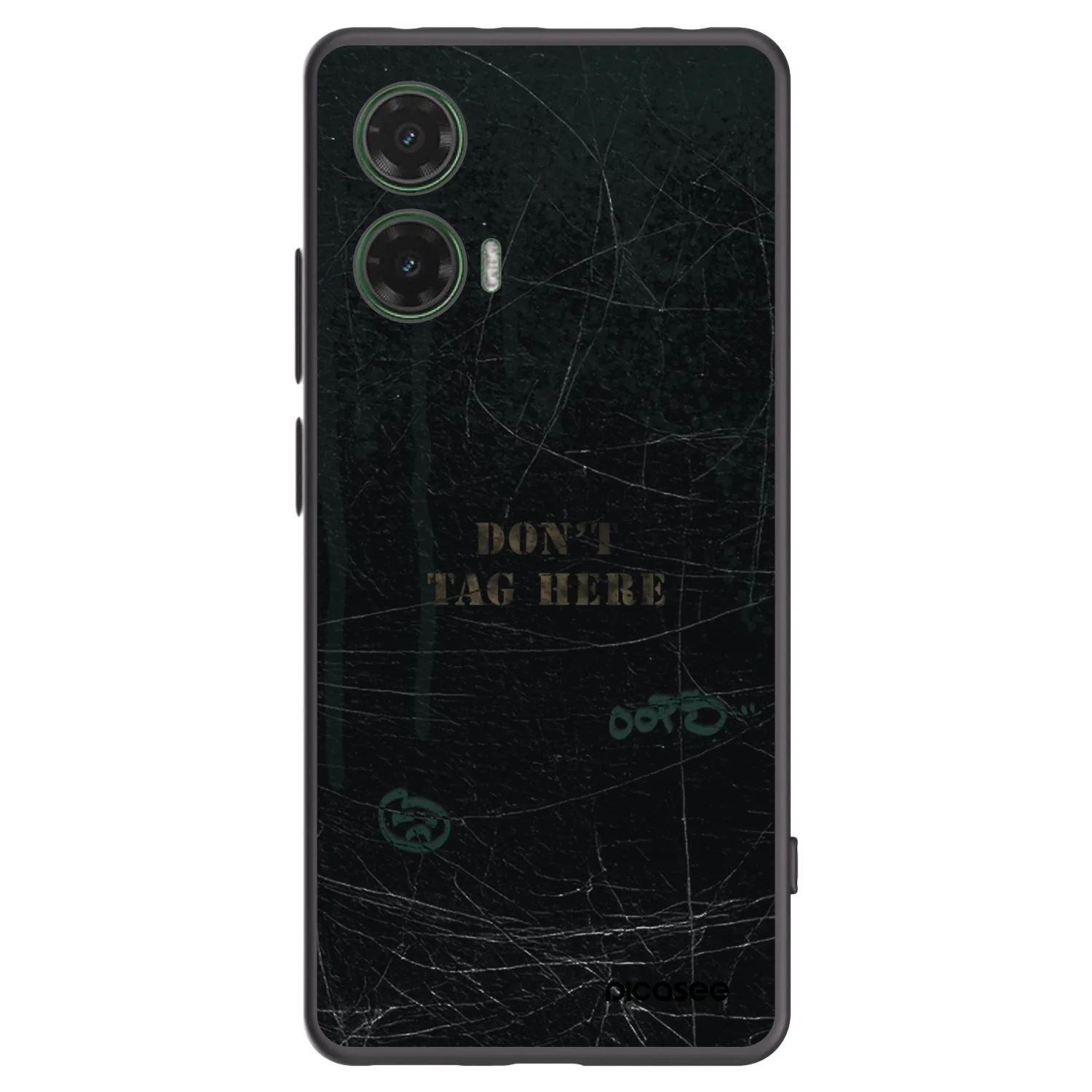 Picasee silikonowe czarne etui na Motorola Moto G35 5G - DON´T TAG