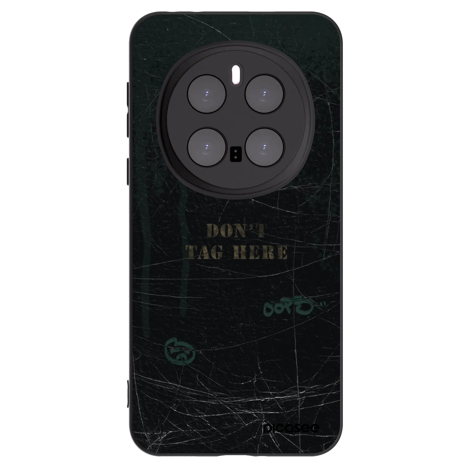 Picasee silikonowe czarne etui na Honor Magic7 Pro 5G - DON´T TAG
