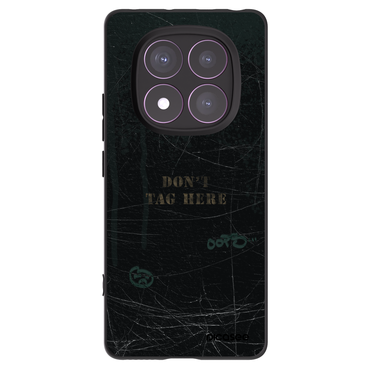 Picasee silikonowe czarne etui na Xiaomi Redmi Note 14 Pro 4G - DON´T TAG
