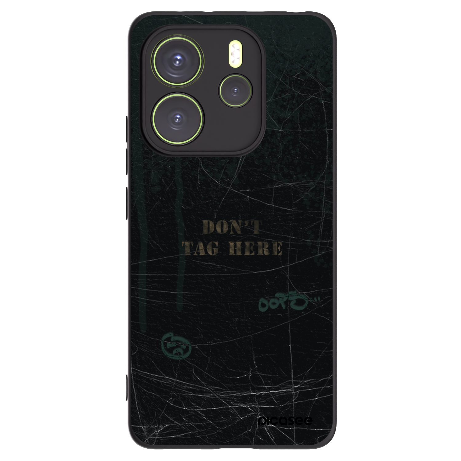 Picasee silikonowe czarne etui na Xiaomi Redmi Note 14 4G - DON´T TAG