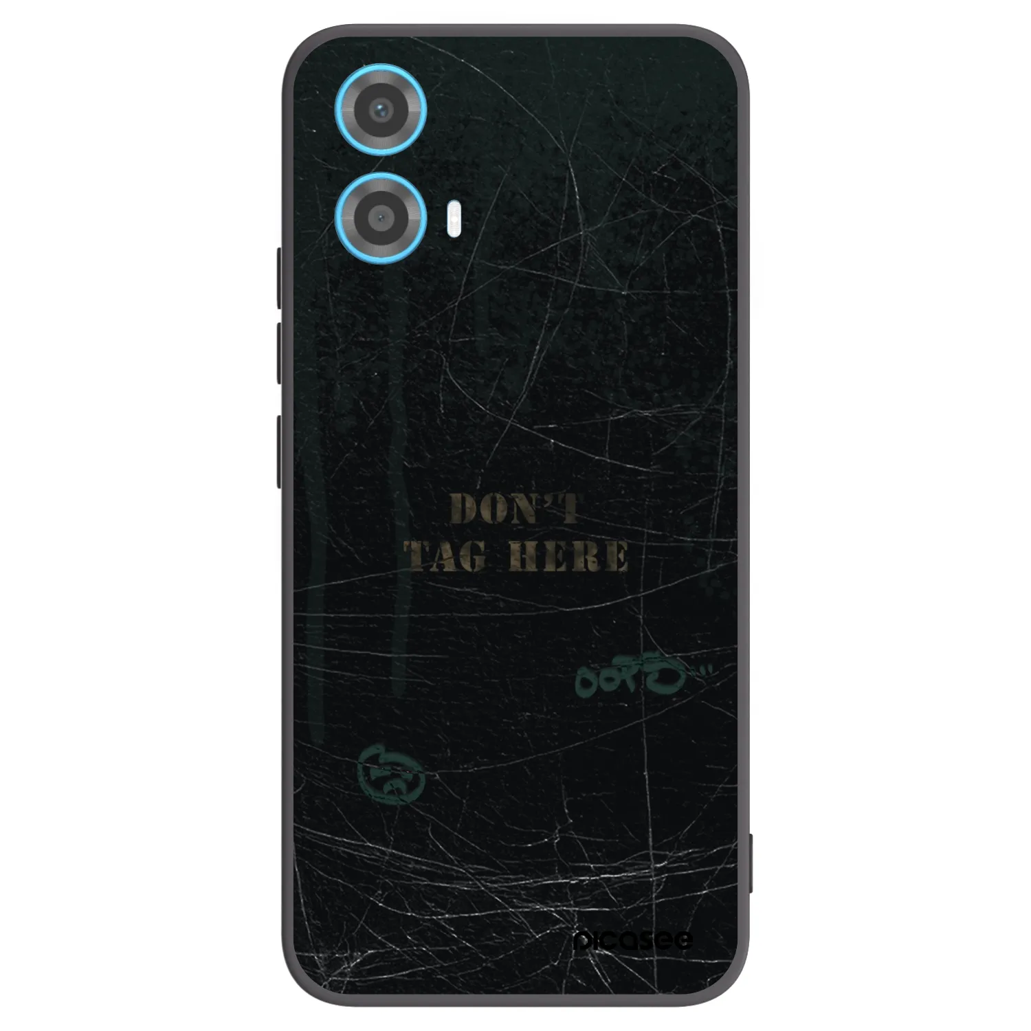 Picasee silikonowe czarne etui na Motorola Moto G34 5G - DON´T TAG