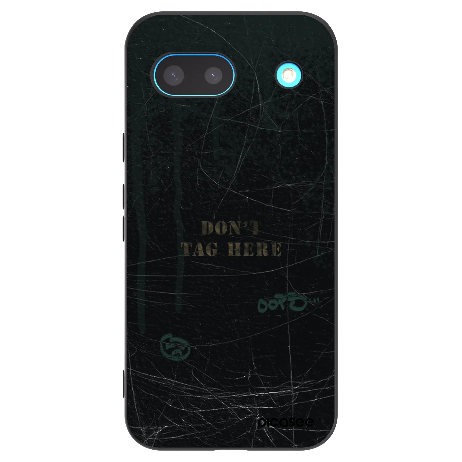 Picasee silikonowe czarne etui na Google Pixel 8a - DON´T TAG