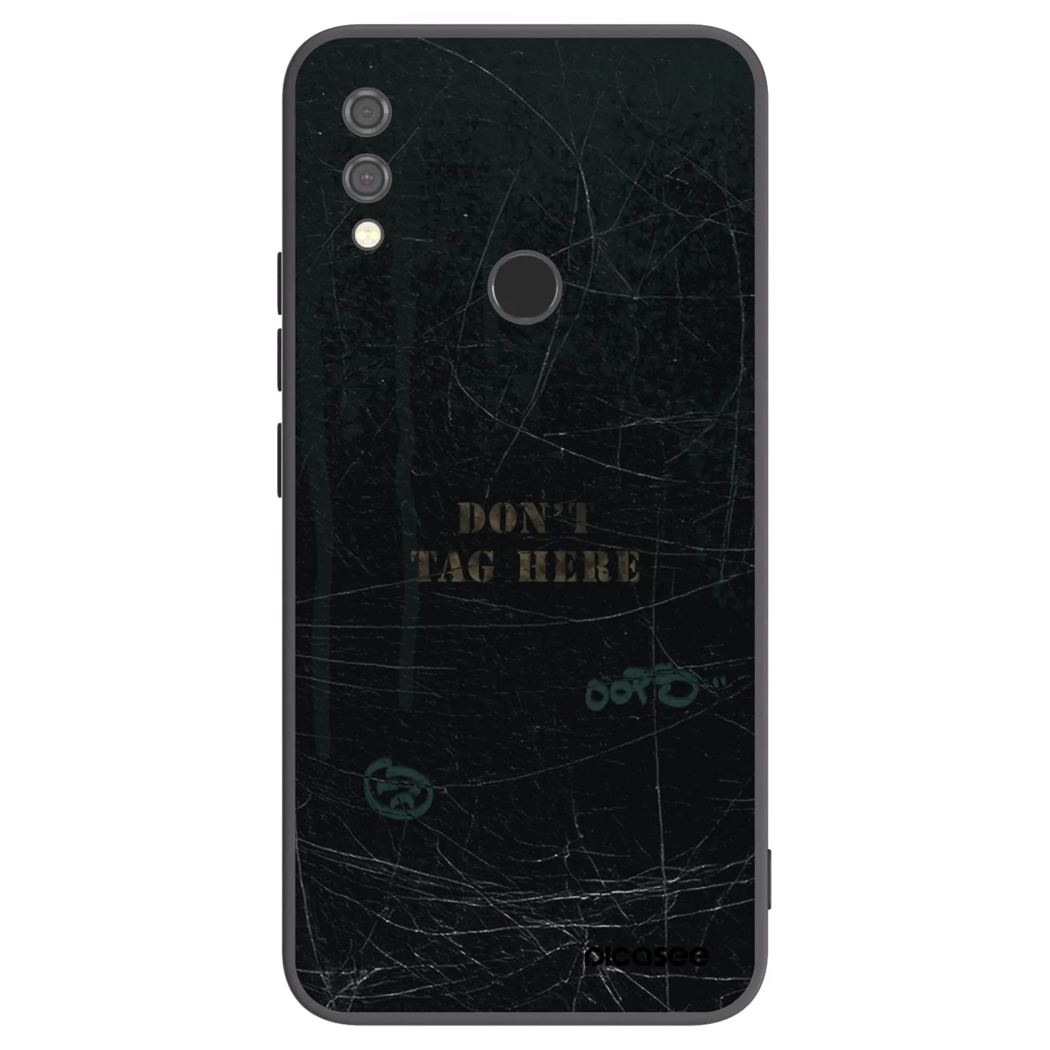 Picasee silikonowe czarne etui na Xiaomi Redmi Note 7 - DON´T TAG