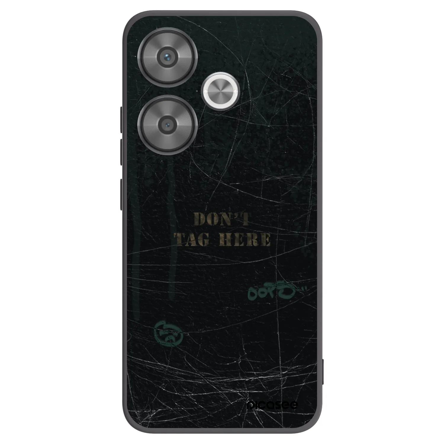 Picasee silikonowe czarne etui na Xiaomi Poco F6 - DON´T TAG