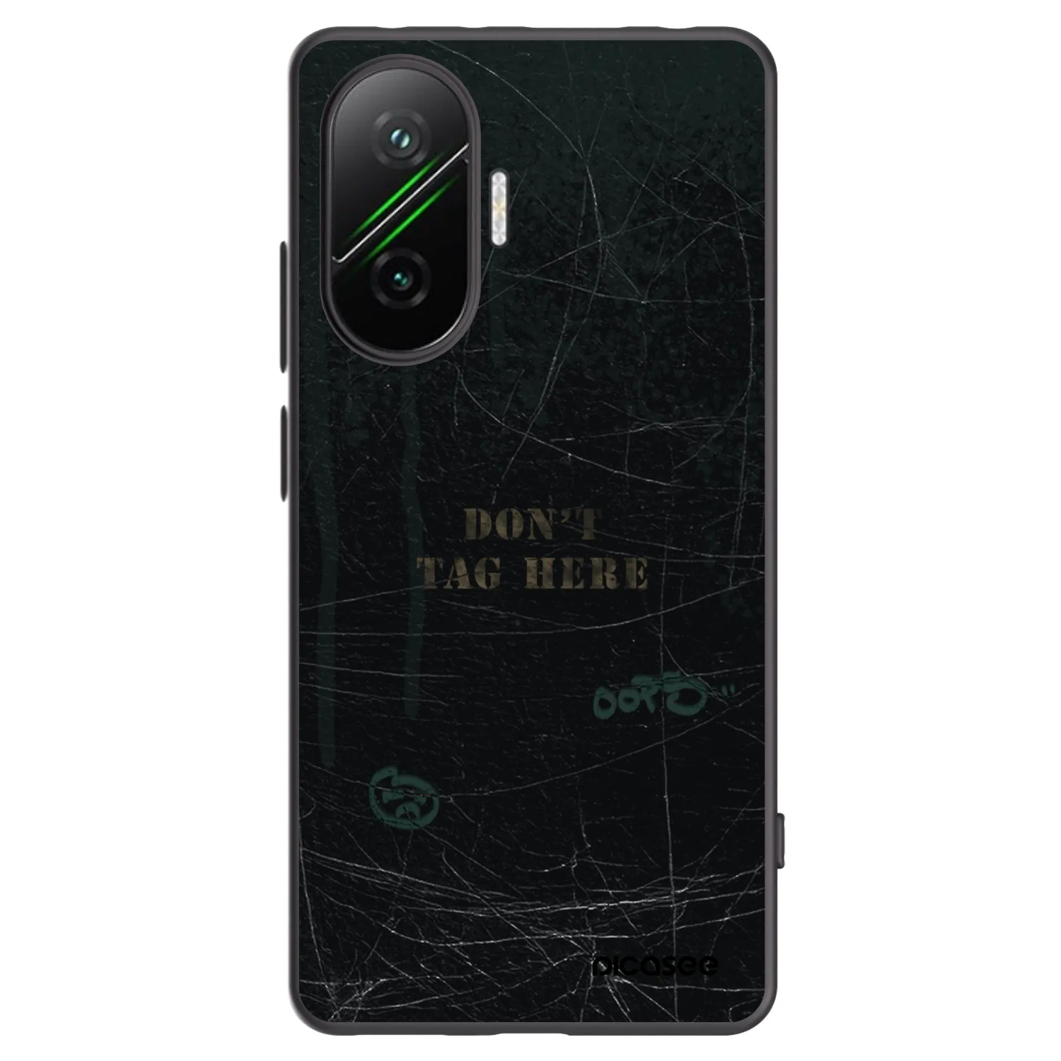 Picasee silikonowe czarne etui na Xiaomi Poco F7 Pro 5G - DON´T TAG