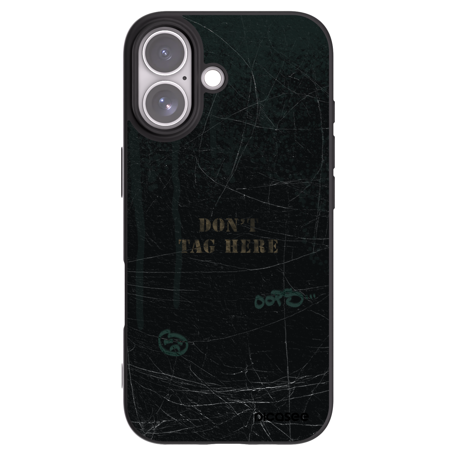 Picasee silikonowe czarne etui na Apple iPhone 17 - DON´T TAG