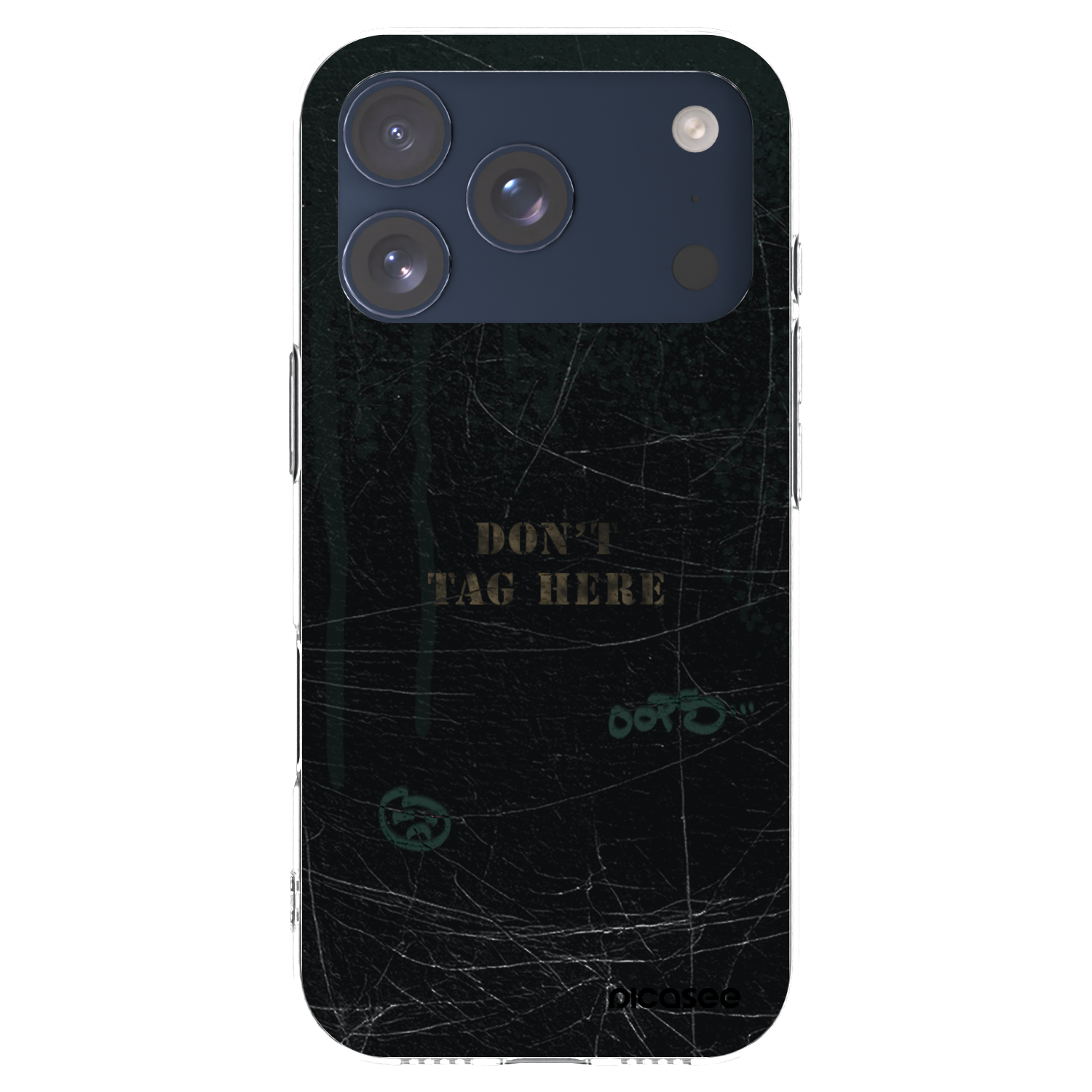 Picasee silikonowe przeźroczyste etui na Apple iPhone 17 Pro - DON´T TAG