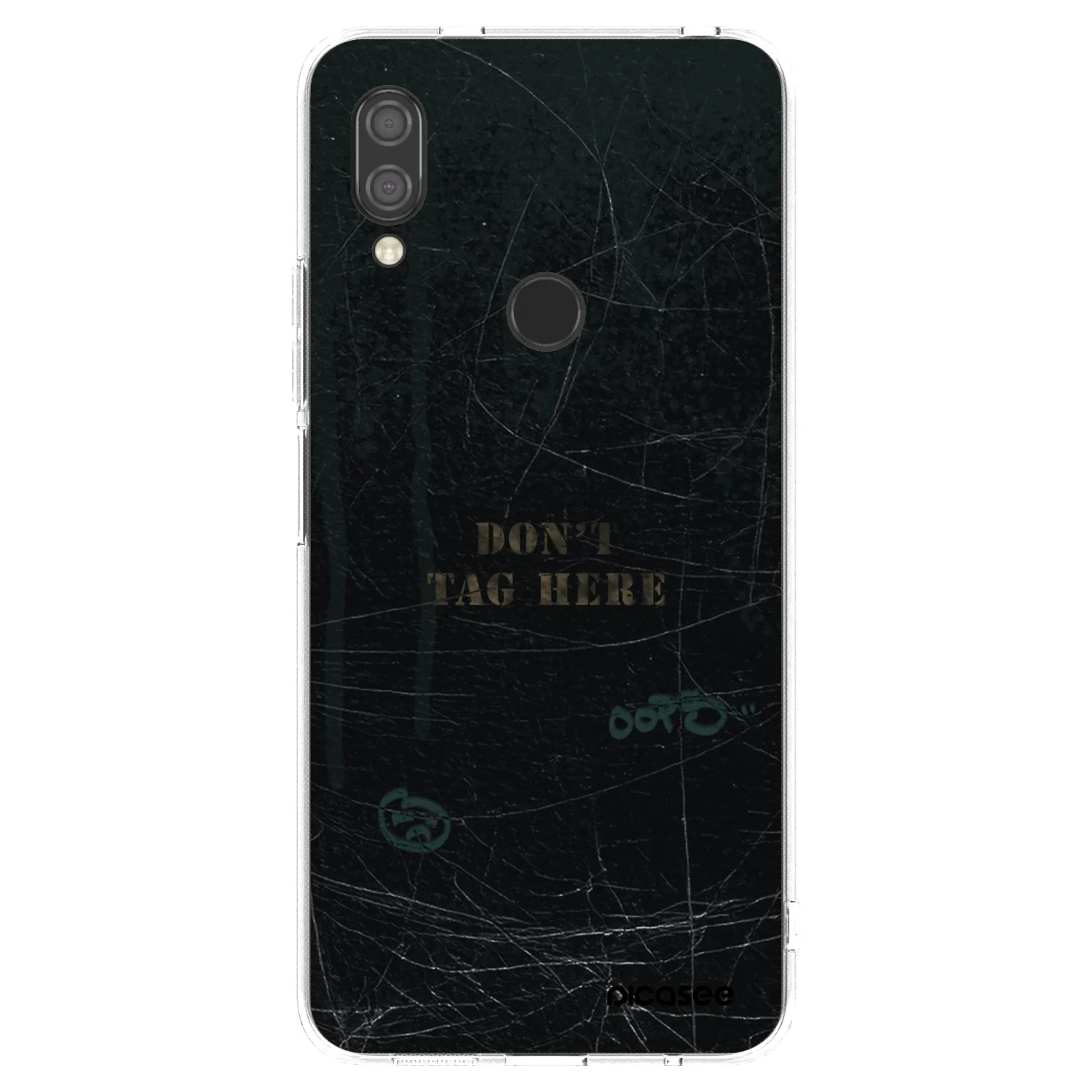 Picasee silikonowe przeźroczyste etui na Xiaomi Redmi 7 - DON´T TAG