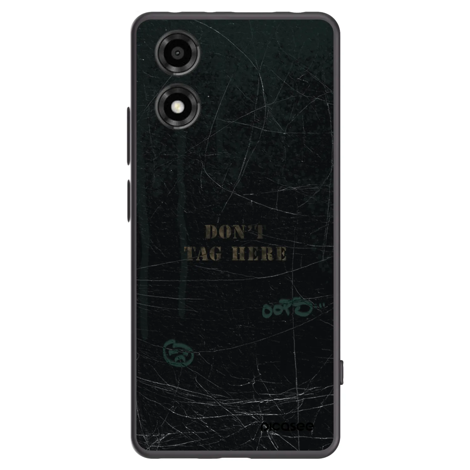 Picasee silikonowe czarne etui na Motorola Moto E14 - DON´T TAG