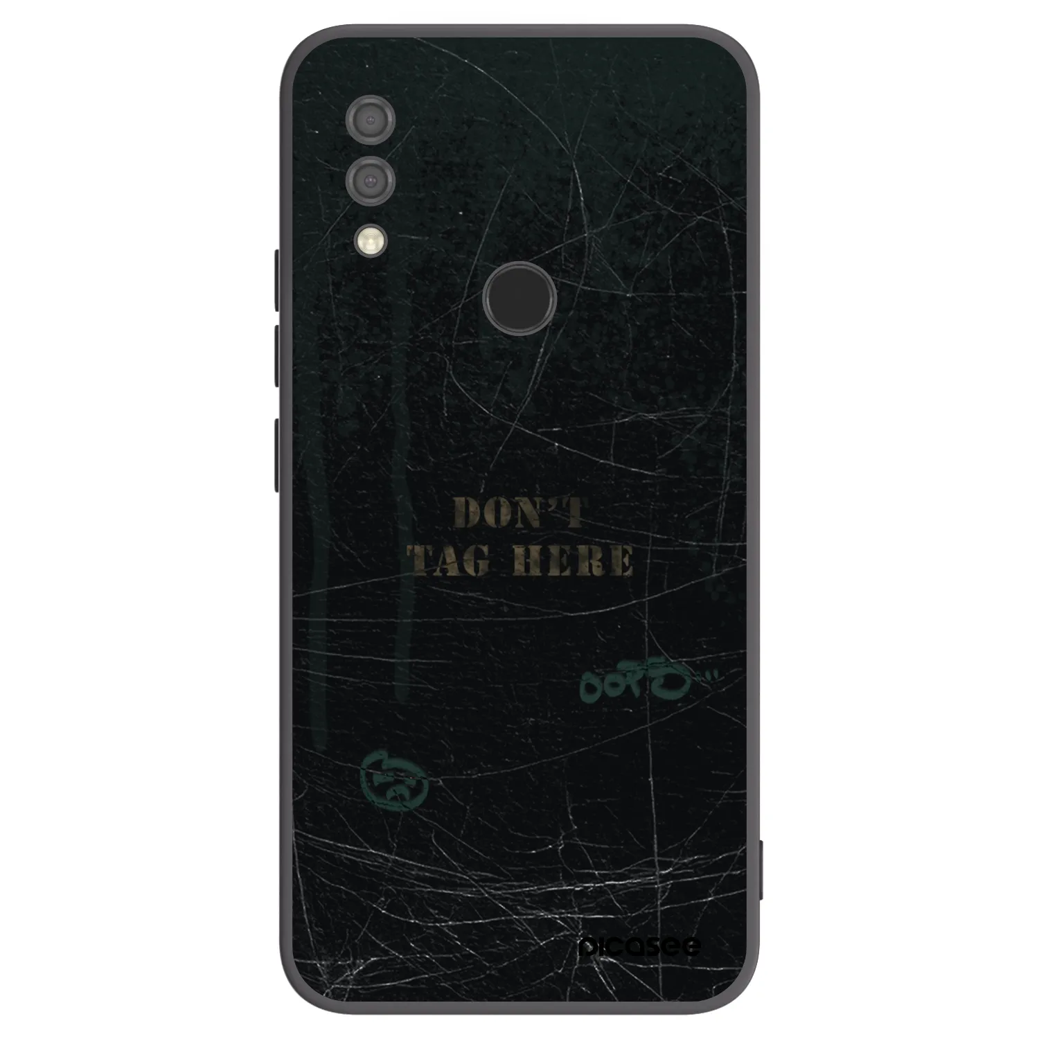 Picasee silikonowe czarne etui na Xiaomi Redmi 7 - DON´T TAG