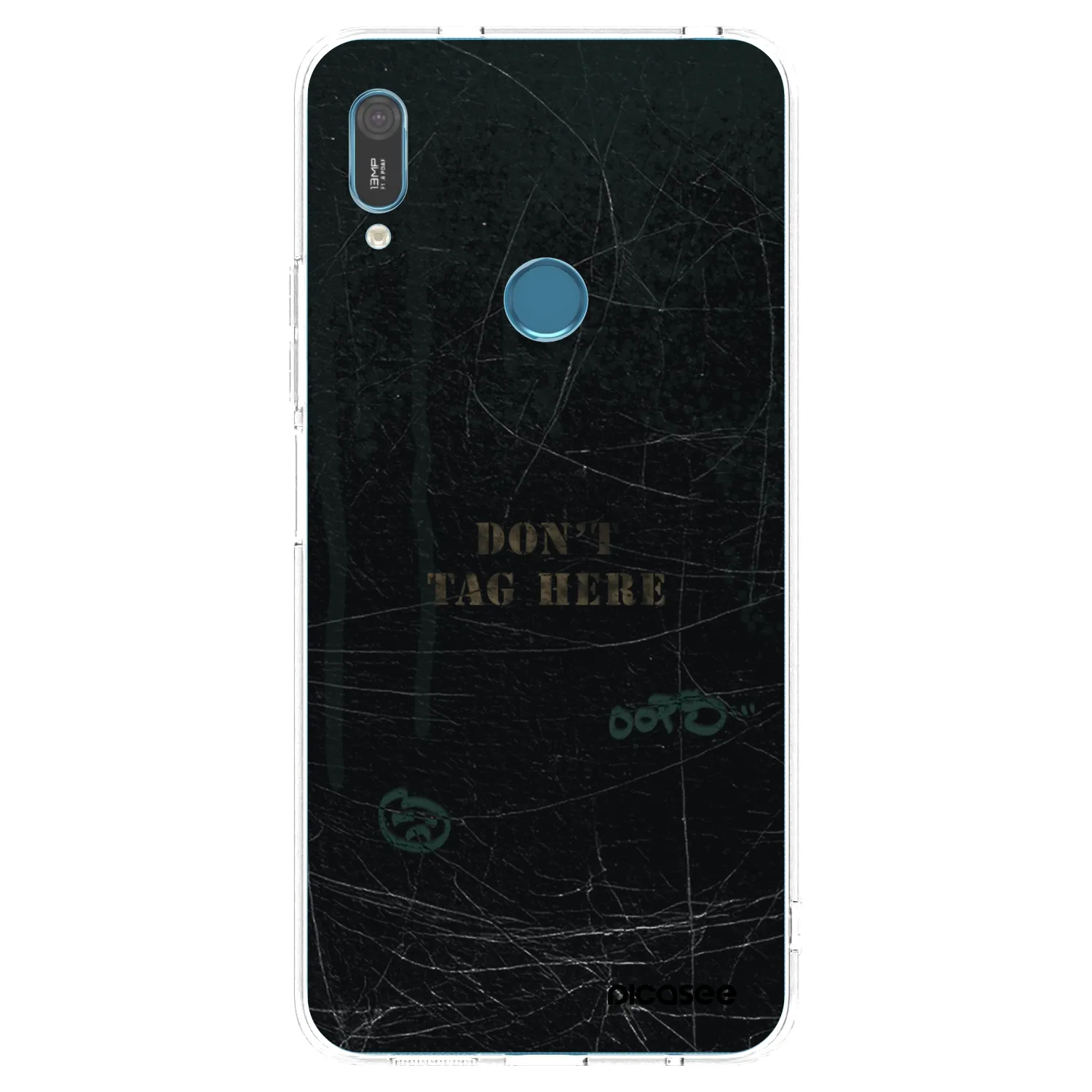 Picasee silikonowe przeźroczyste etui na Huawei Y6 2019 - DON´T TAG