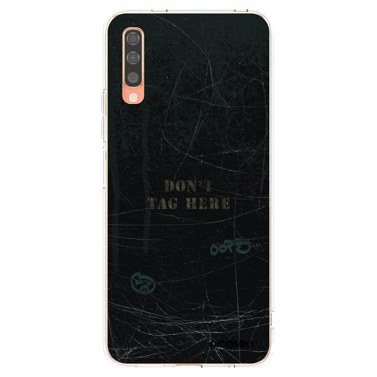 Picasee silikonowe przeźroczyste etui na Samsung Galaxy A70 A705F - DON´T TAG